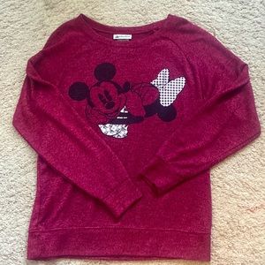 Disney Parks | Maroon Minnie sweatshirt